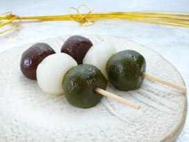 使用例 三色だんご